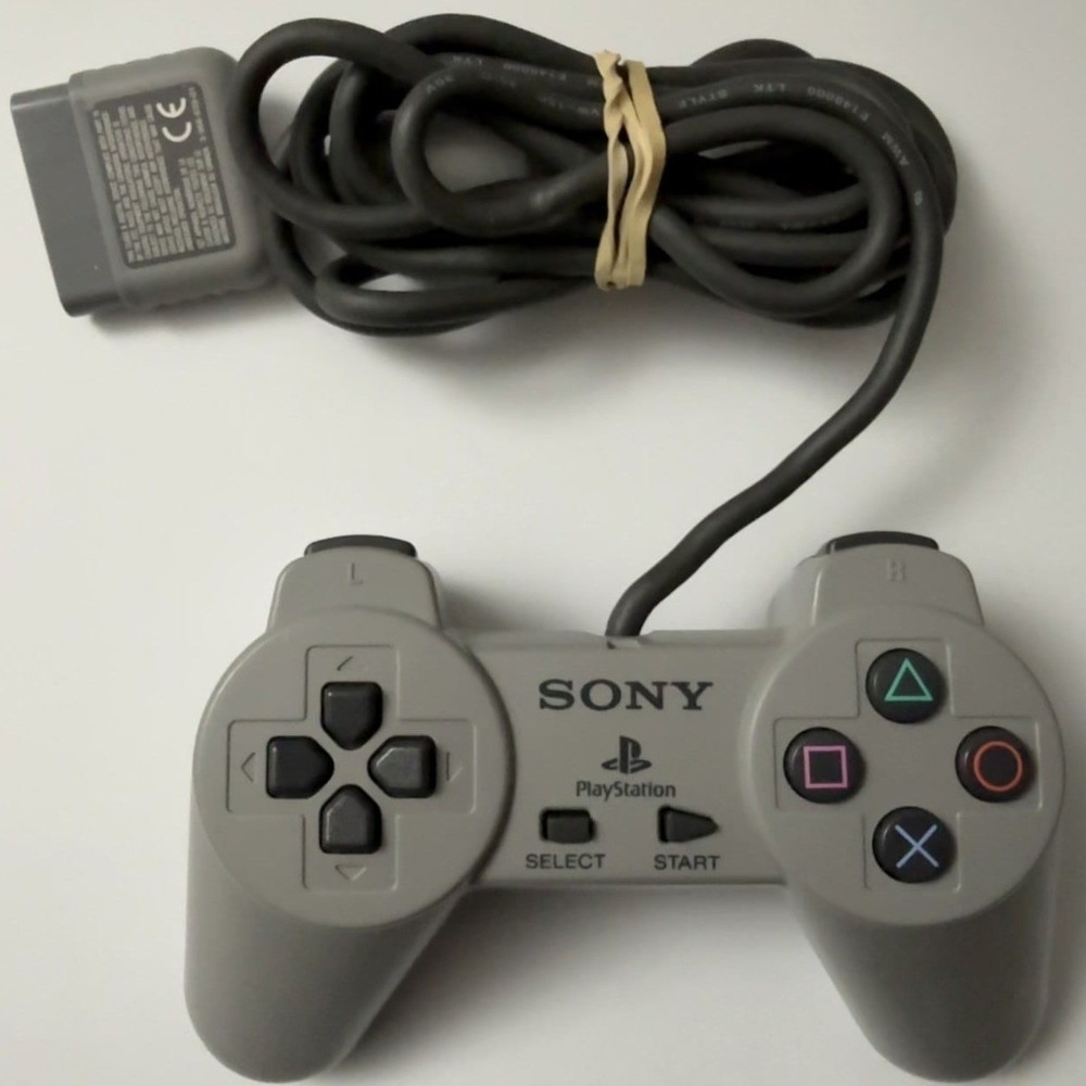 Sony PS1 Controller - Classic Gray - SCPH-1080 - Wired - Tested
